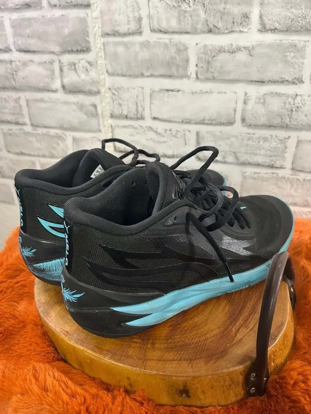 Puma MB.02 Phenom LaMelo Ball Basketball Shoes Black and Blue